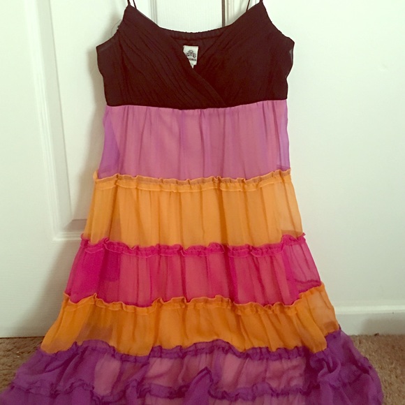 Ruffled strapped dress