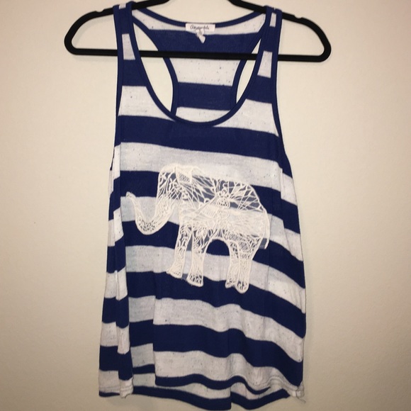 Aeropostale striped racer back tank top!!