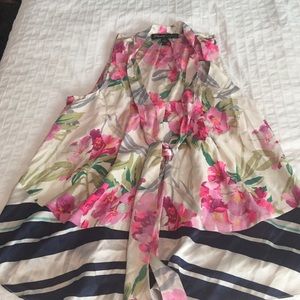 Elizabeth and James floral silk top