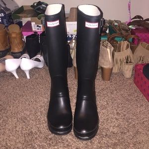 Navy Hunter Boots