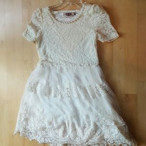 Beautiful cream lace dress