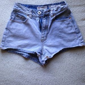 Bullhead denim high rise "mom" shorts