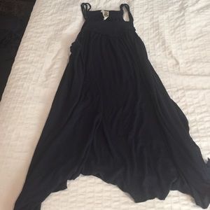 Free people navy gauze tunic dress