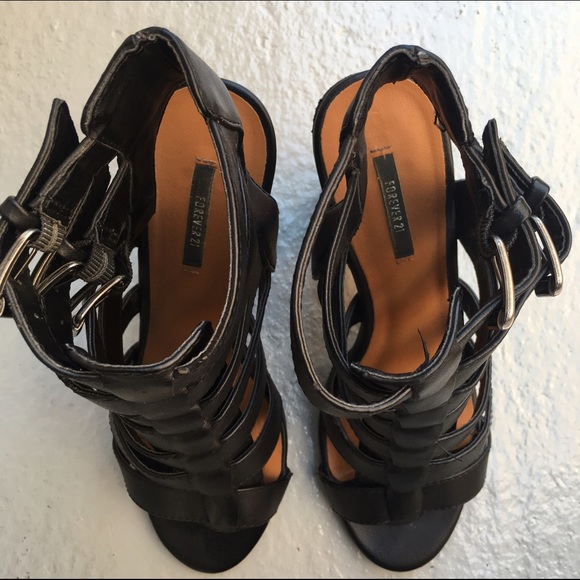 Bandage Black Heels - Picture 4 of 4