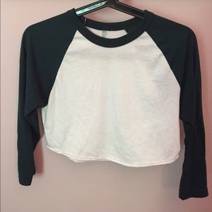 American apparel base ball tee