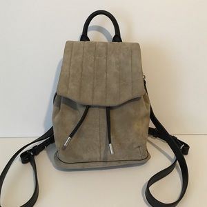 Suede backpack