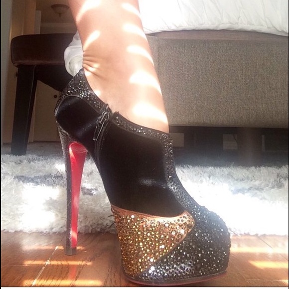 Christian Louboutin Swarovski Crystal Booties