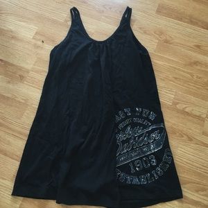 Harley Davidson Short Black Dress Tank Long Shirt