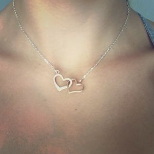 Rose gold heart necklace