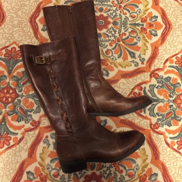 Brown Nicole Leather Boots