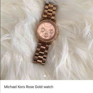 Michael Kors rose gold watch