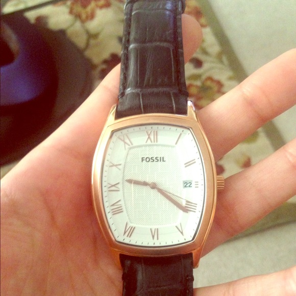 Fossil Other - Black Leather Fossil Watch.