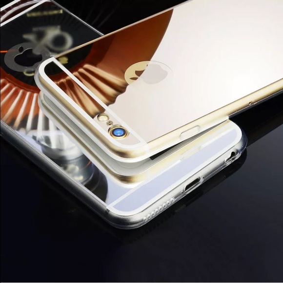 ☀️ GOLD IPHONE 7 8 PLUS LUXURY MIRROR CASE - Picture 3 of 3