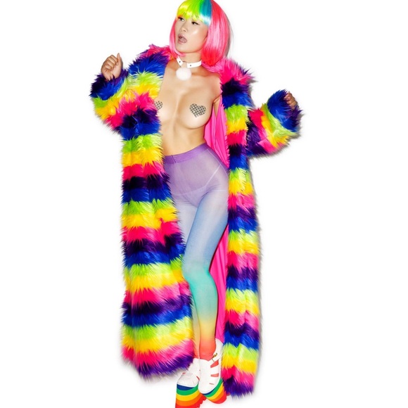 Dolls Kills Rainbow "Radiant Gradient" Tights