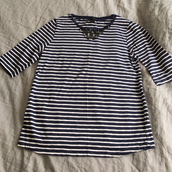 J. Crew jewel neck tshirt