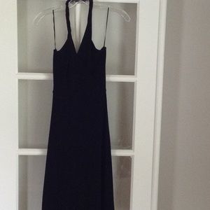 Simple black cocktail dress