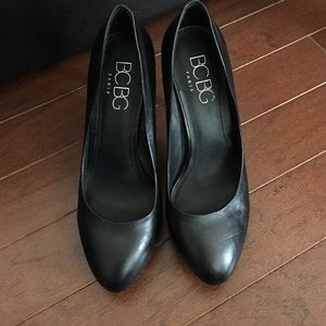 BCBG black pumps