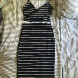 NWT Crop Top Skirt Two Piece Set