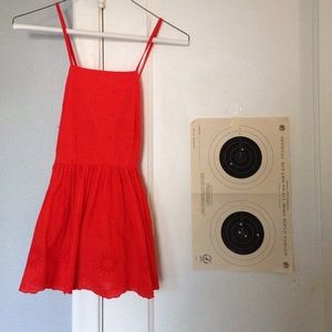 Topshop crossback embroidered top, size 4