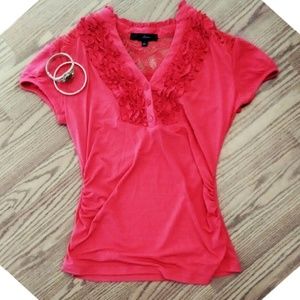Nwot Beautiful Red Blouse Size Large