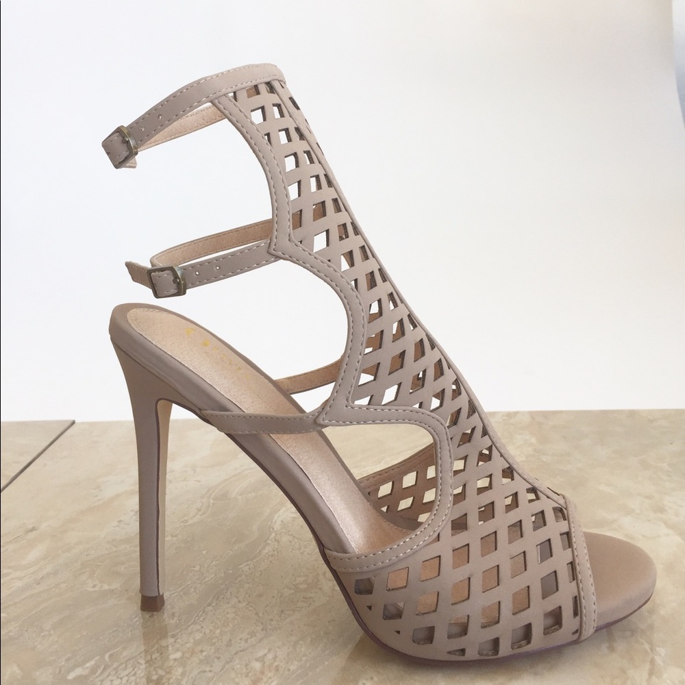 Tan Double Strap Heel