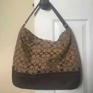 Coach Tan hobo handbag