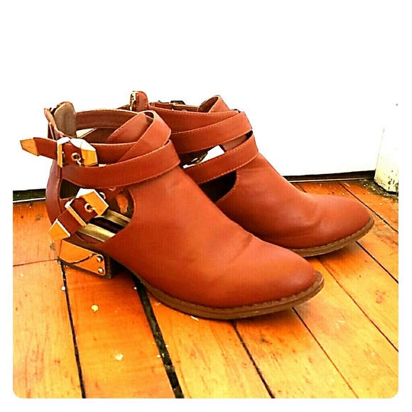 Dollhouse Cutout Ankle Boots