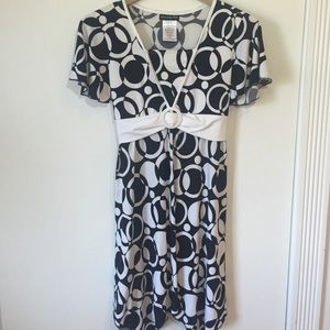Black and white circle kids dress!🎉💫💫
