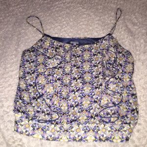 Floral Patterned Crop Top