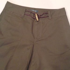 NWOT Lauren Ralph Lauren dark olive shorts.