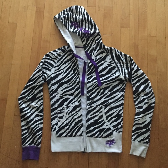 Fox Zebra Print Hoodie