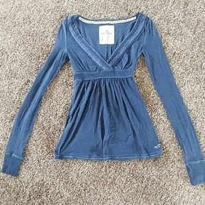 Women's Hollister Long Sleeve Babydoll Top, size S
