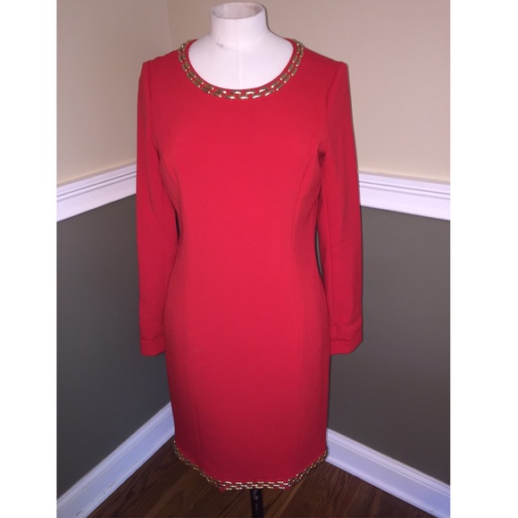Michael kors red holiday dress ♥️❗️♨️♥️👠
