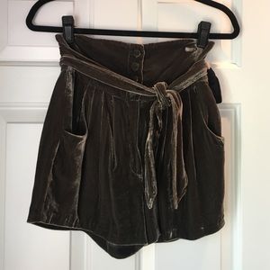 Mike Gonzalez Velvet Shorts sz 2- with tags