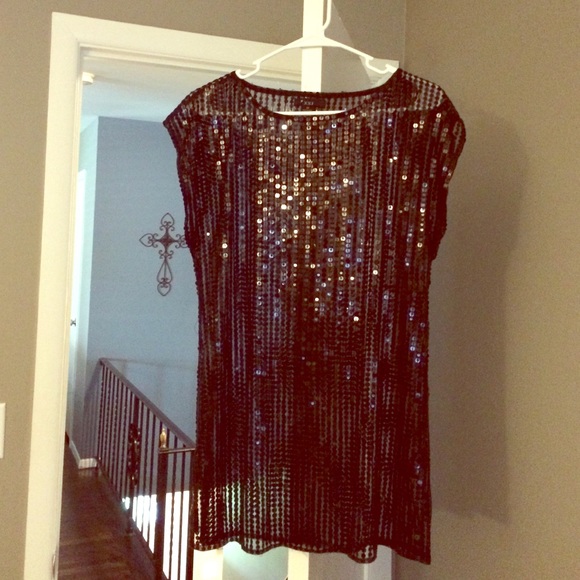Sheer sequin top - Picture 1 of 2