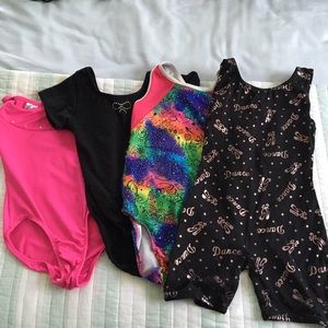Kids- 4 Dance/Gymnastics Leotards