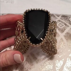 Kendra Scott gold and black cuff