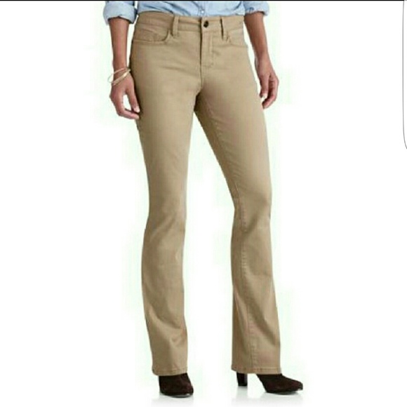 Faded glory khaki pants boot cut size 8