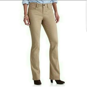 Faded glory khaki pants boot cut size 8