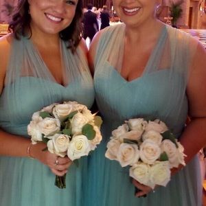 Jenny Yoo Annabelle Convertible Dress in Seaglass