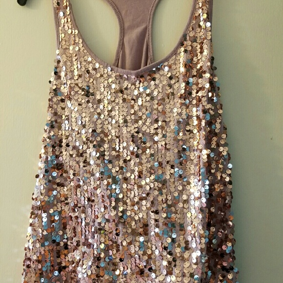 Sequin tank top