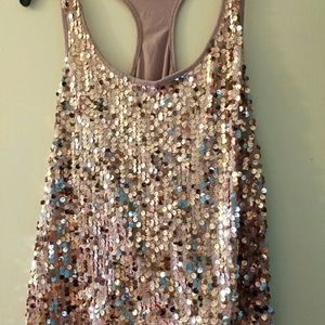 Sequin tank top
