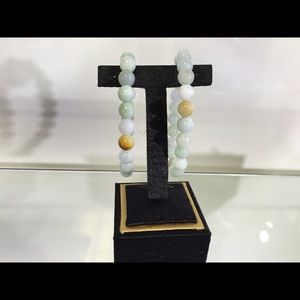 a pair of bracelets.