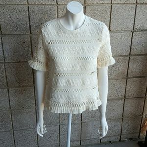 Cream fringe blouse by H&M!