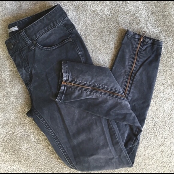 Free people black skinny pants