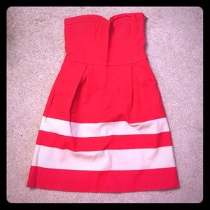 Sleeveless bright pink summer dress