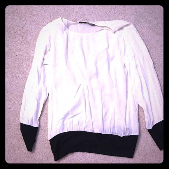 White silk blouse