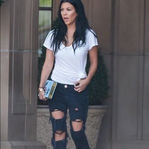 One Teaspoon Trashed Denim size 29 Black