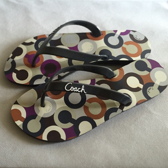 SOLD! Coach Slippers 😎 gently used - Picture 1 of 3