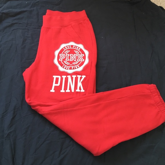Red joggers